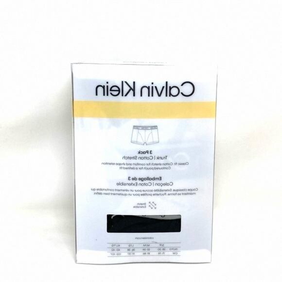 💖MEGA SALE💖Calvin Klein NP24210021 CK 3-pack Cotton Trunk Underwear Mens - Picture 9 of 9